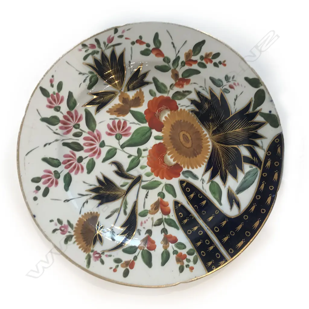 Two 'pearlware' plates, earthenware, England, c. 1820 Image 1++